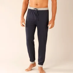 Pyjama En Kamerjas<Blancheporte Pyjamabroek met aangetrokken pijponderkanten - set van 2 grijs + marine