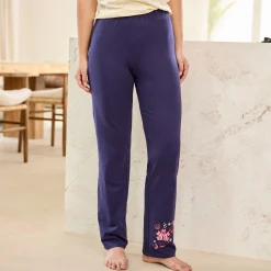 Pyjama<Blancheporte Pyjamabroek met bloemenprint marine