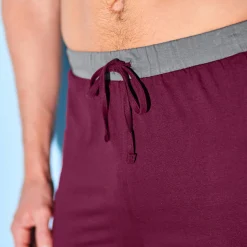 Pyjama En Kamerjas<Blancheporte Pyjamabroek met rechte pijpen - set van 2 grijs + bordeaux