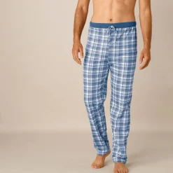 Pyjama En Kamerjas<Blancheporte Pyjamabroek met rechte pijpen - set van 2 blauw geruit / grijs geruit