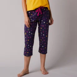Pyjama<Blancheporte 3/4-pyjamabroek met sterrenprint Estrella - katoen marine