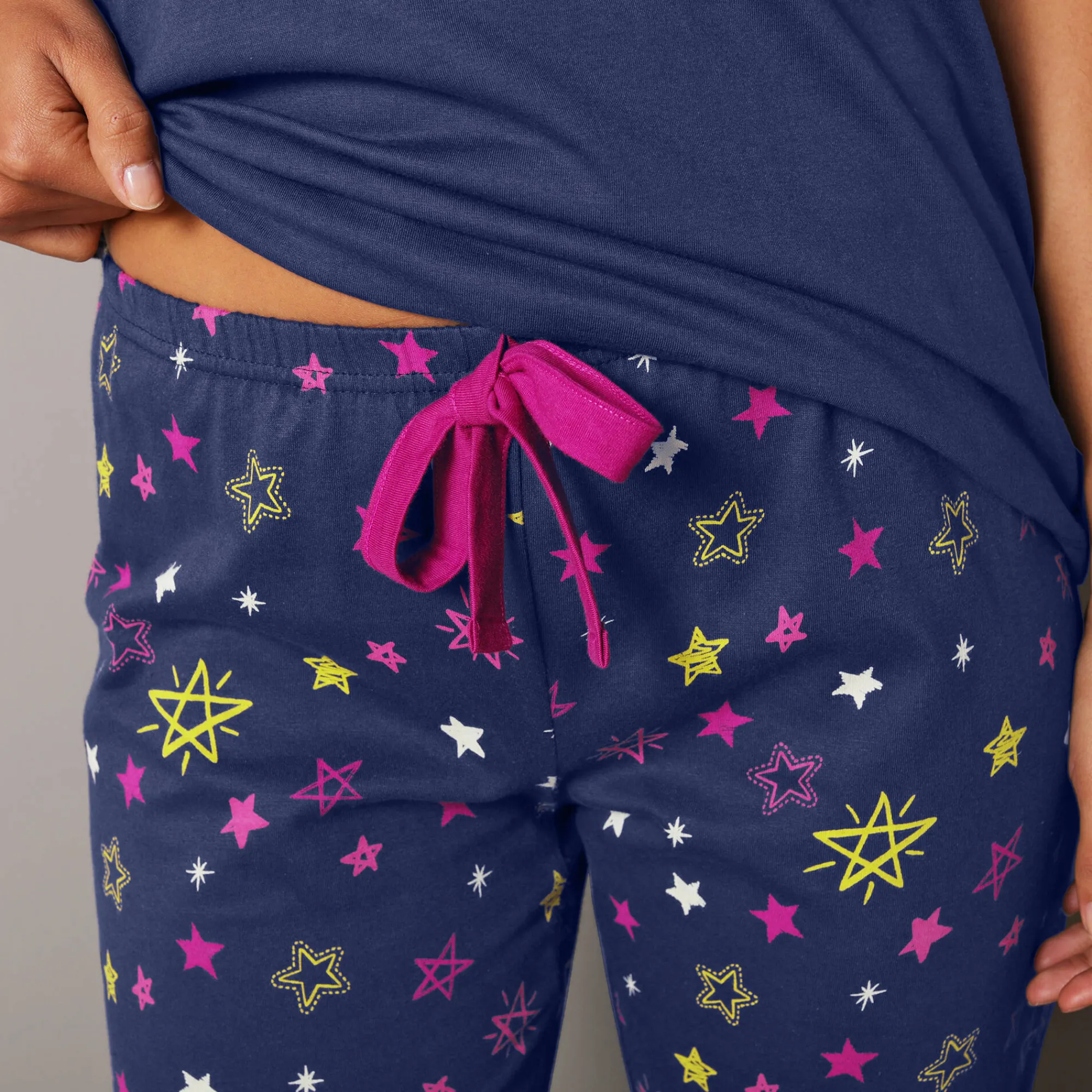 Pyjama<Blancheporte Pyjamabroek met sterrenprint Estrella - katoen marine