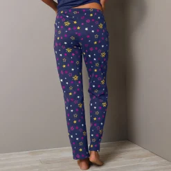 Pyjama<Blancheporte Pyjamabroek met sterrenprint Estrella - katoen marine