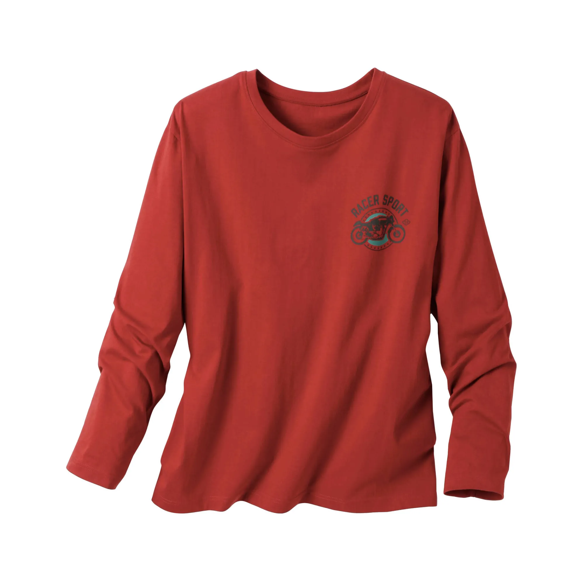 Pyjama En Kamerjas<Blancheporte Pyjamashirt met borstprint en lange mouwen roestbruin