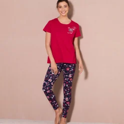 Pyjama<Blancheporte Pyjamashirt met korte mouwen rood