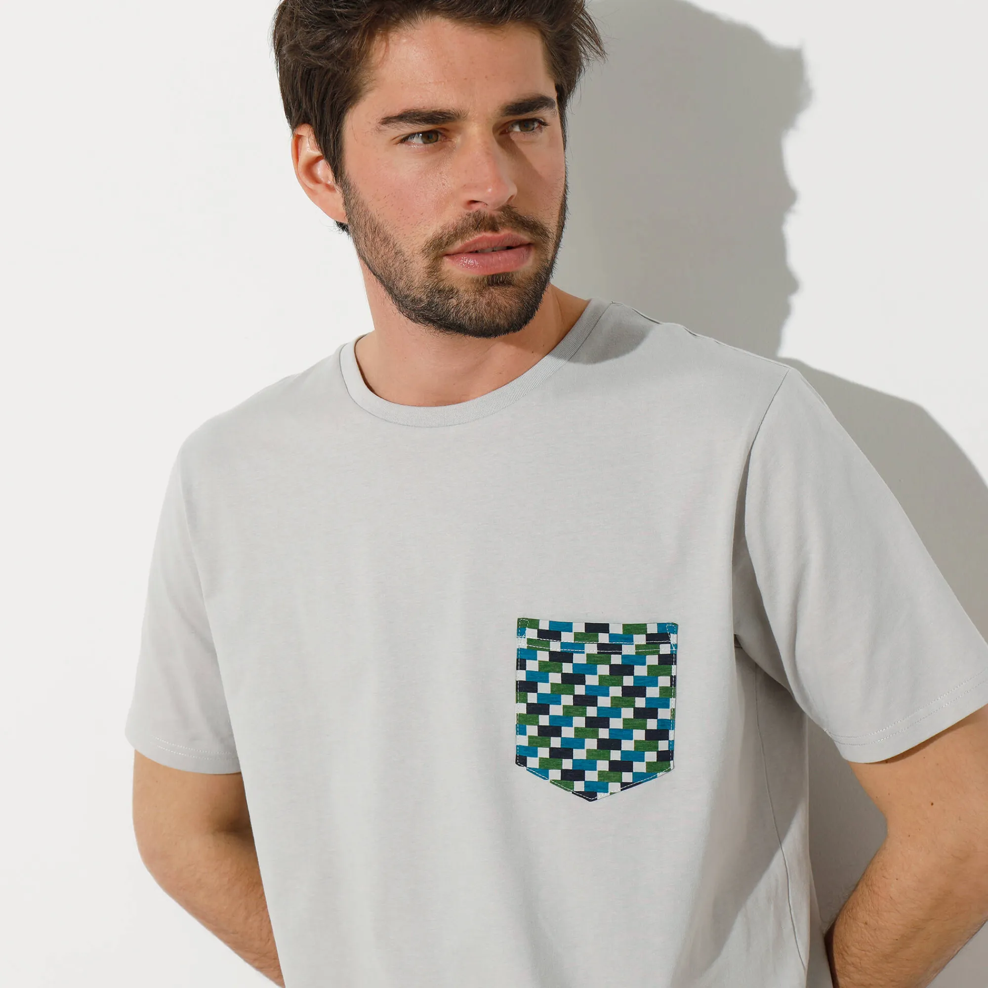 Pyjama En Kamerjas<Blancheporte Pyjamashirt met korte mouwen grijs