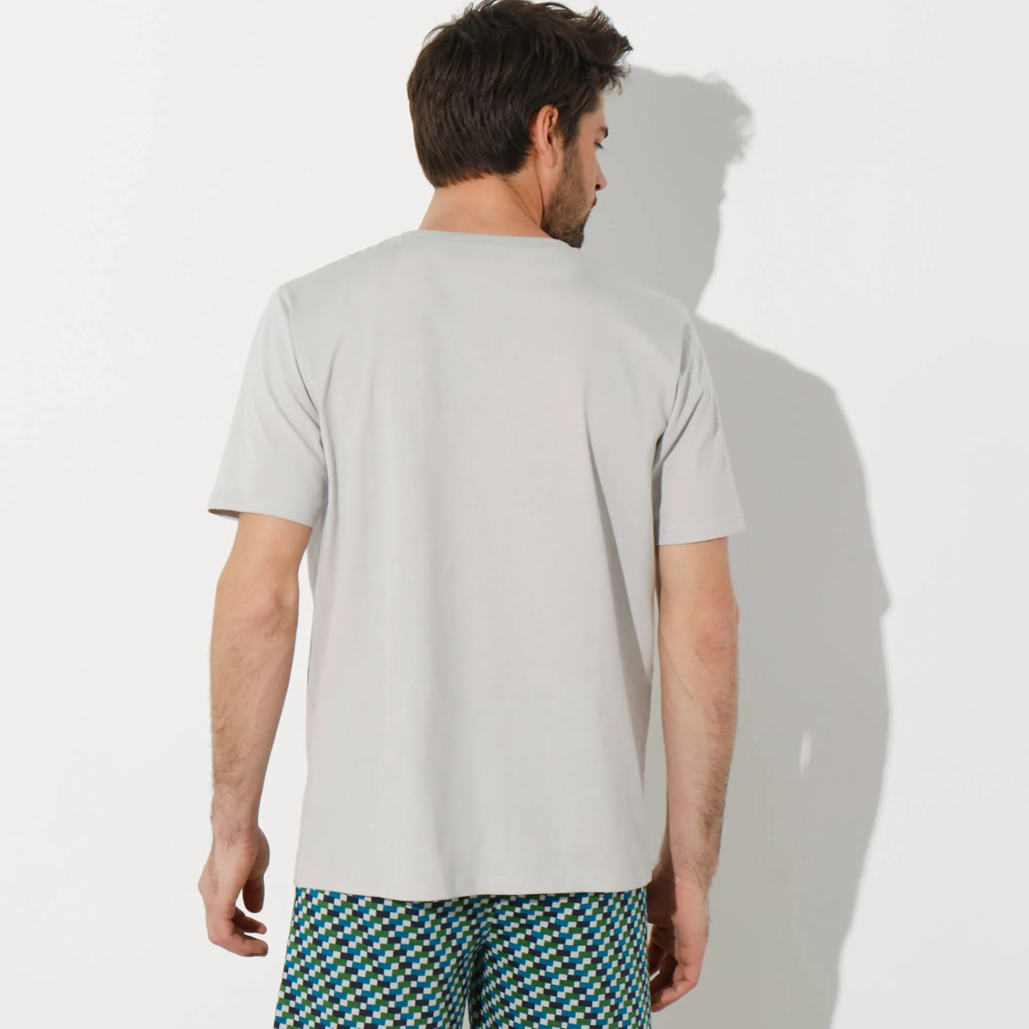 Pyjama En Kamerjas<Blancheporte Pyjamashirt met korte mouwen grijs