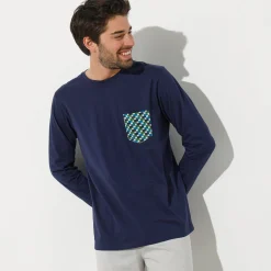 Pyjama En Kamerjas<Blancheporte Pyjamashirt met lange mouwen marine