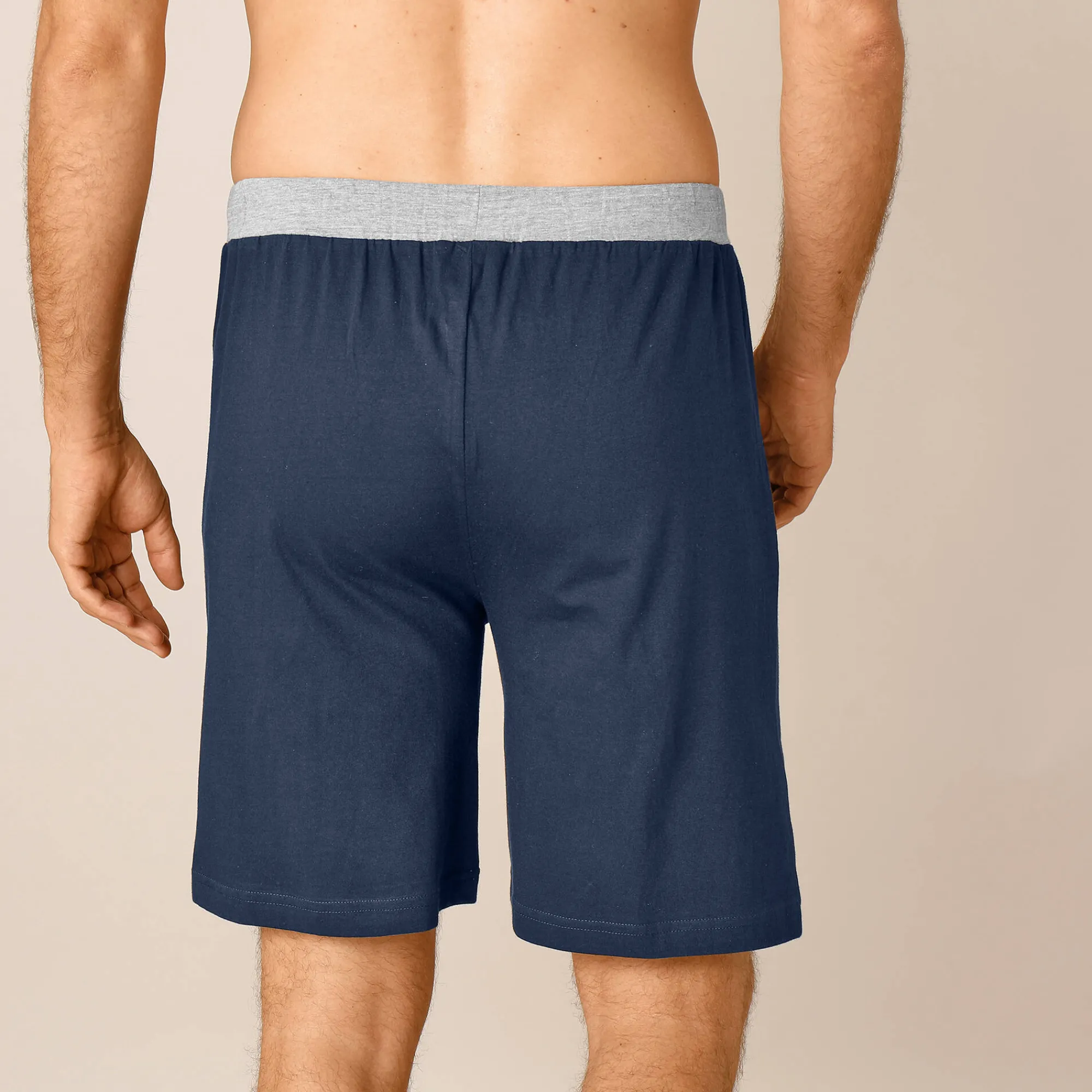 Pyjama En Kamerjas<Blancheporte Pyjamashort - set van 2 grijs + marine