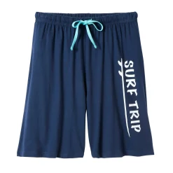 Pyjama En Kamerjas<Blancheporte Pyjamashort in katoen, marineblauw marine / aqua