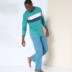 Pyjama En Kamerjas<Blancheporte Pyjama-T-shirt met lange mouwen, groen