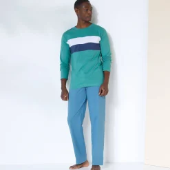 Pyjama En Kamerjas<Blancheporte Pyjama-T-shirt met lange mouwen, groen