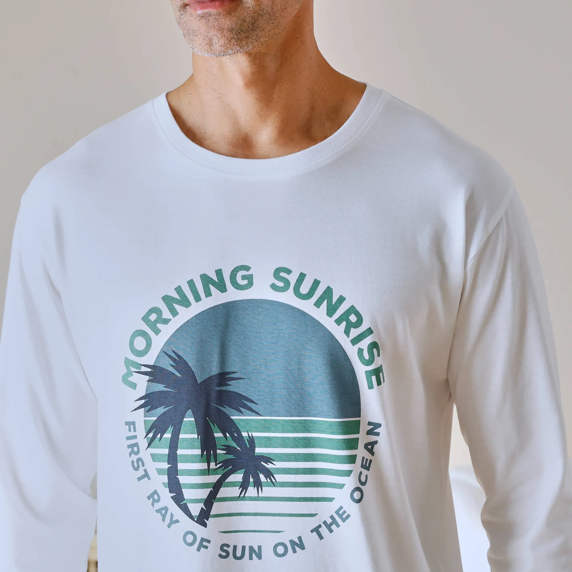 Pyjama En Kamerjas<Blancheporte Pyjama-T-shirt met lange mouwen, wit