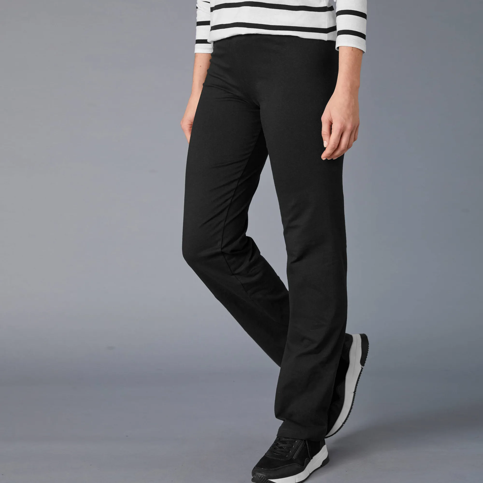 Legging|Broek<Blancheporte Rechte broek in biokateon zwart
