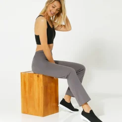 Legging|Broek<Blancheporte Rechte broek in biokateon antraciet