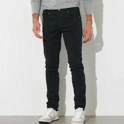 Broek<Blancheporte Rechte broek in rekbare twill zwart