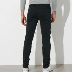 Broek<Blancheporte Rechte broek in rekbare twill zwart