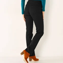 Broek<Blancheporte Rechte broek met elastische taille zwart