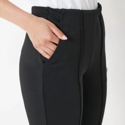 Broek<Blancheporte Rechte broek met platte buik-effect, tricot zwart