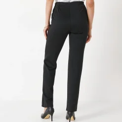 Broek<Blancheporte Rechte broek met platte buik-effect, tricot zwart