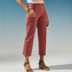 Broek<Blancheporte Rechte 7/8-broek met stretch terracotta