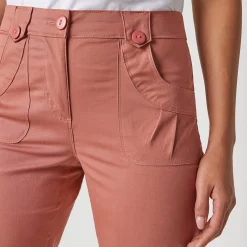 Broek<Blancheporte Rechte 7/8-broek met stretch theeroze