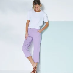 Broek<Blancheporte Rechte 7/8-broek met stretch parma
