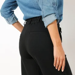 Broek<Blancheporte Rechte broek, milanotricot zwart