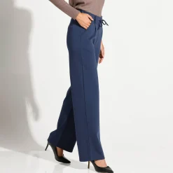 Broek<Blancheporte Rechte broek, milanotricot marine