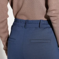 Broek<Blancheporte Rechte broek, milanotricot marine