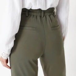 Broek<Blancheporte Rechte broek, milanotricot kaki