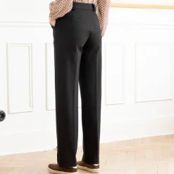 Broek<Blancheporte Rechte broek, milanotricot zwart