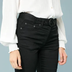 Broek<Blancheporte Rechte broek, speciaal voor kleine lengtes zwart