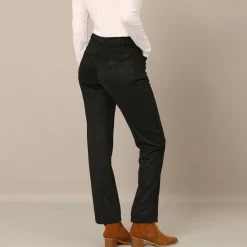 Broek<Blancheporte Rechte broek, suedinetricot zwart