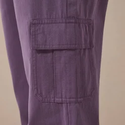 Broek<Blancheporte Rechte cargobroek pruim