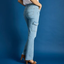Jeans<Blancheporte Rechte cargobroek bleached