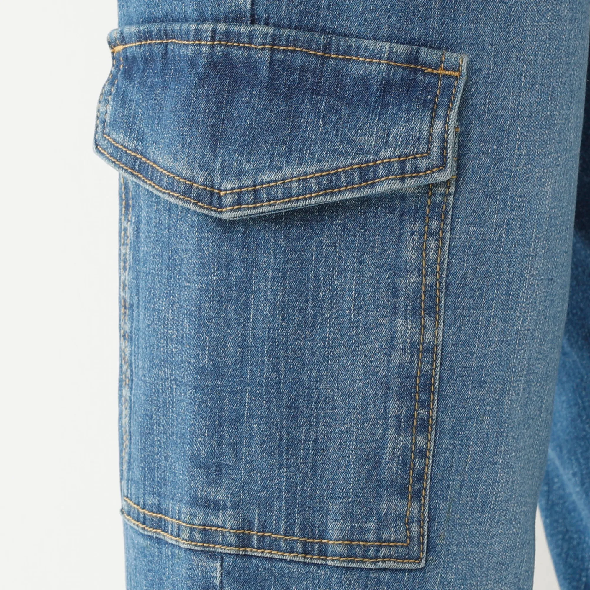Jeans<Blancheporte Rechte cargobroek stone