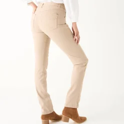 Broek<Blancheporte Rechte jeans, kleine lengte beige