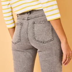 Jeans<Blancheporte Rechte jeans met 5 zakken grijs