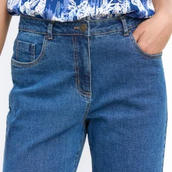 Jeans<Blancheporte Rechte jeans met 5 zakken stone