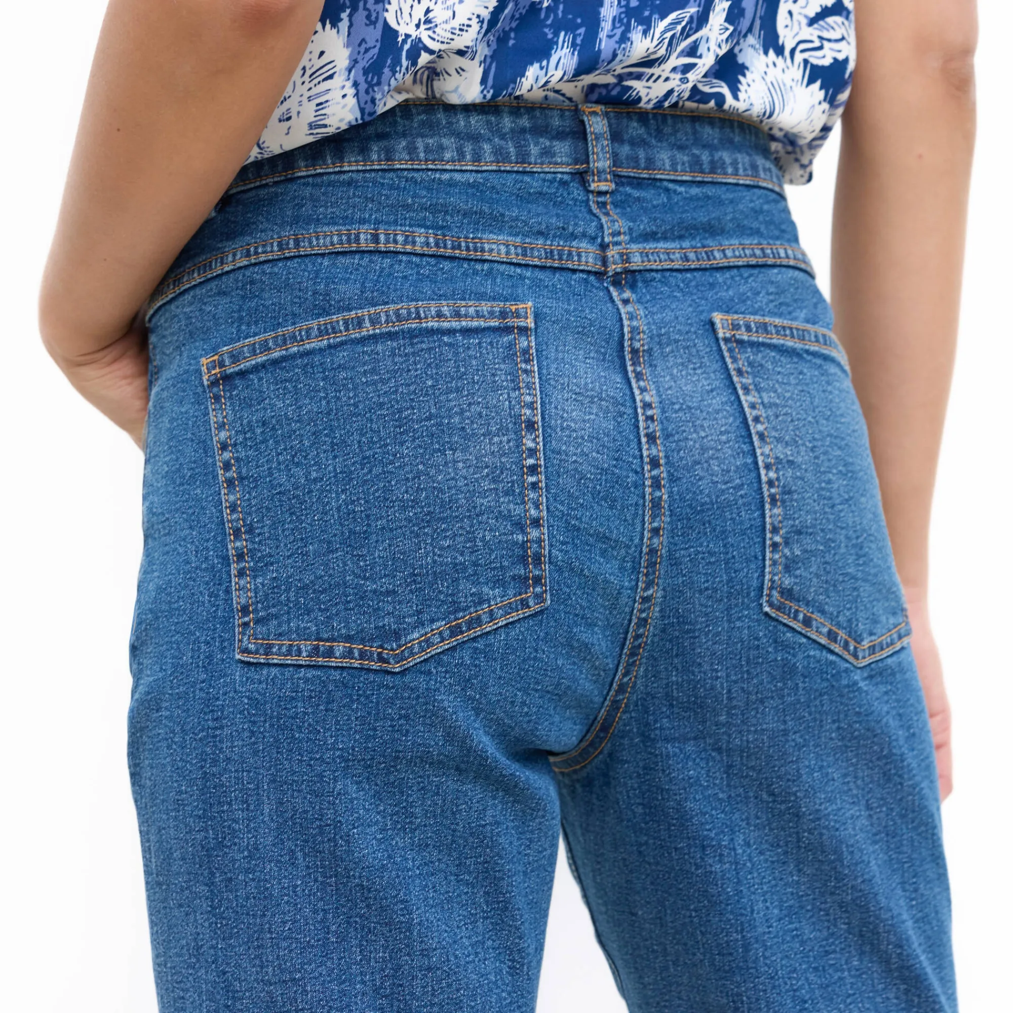 Jeans<Blancheporte Rechte jeans met 5 zakken stone
