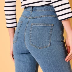 Jeans<Blancheporte Rechte jeans met 5 zakken bleached