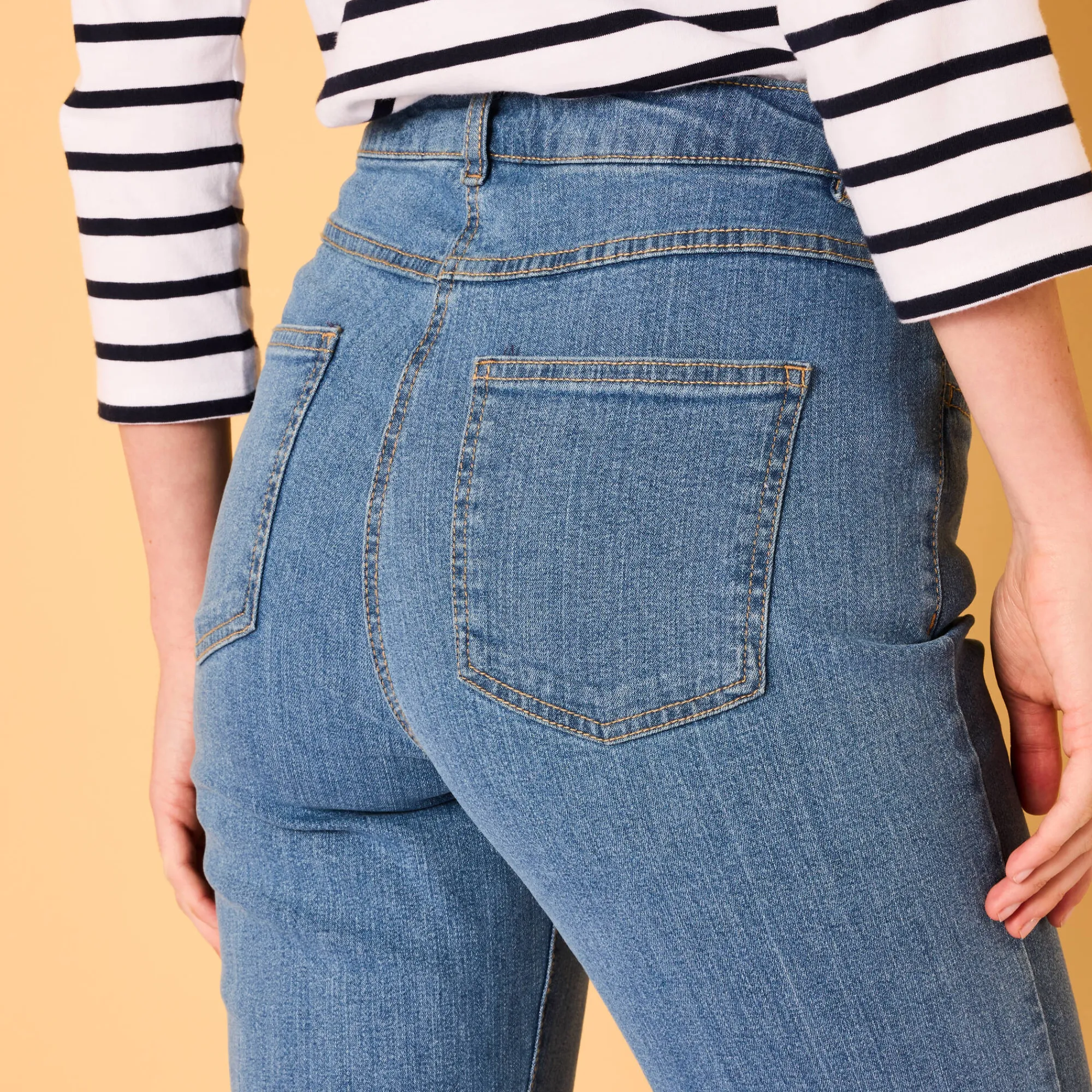 Jeans<Blancheporte Rechte jeans met 5 zakken bleached