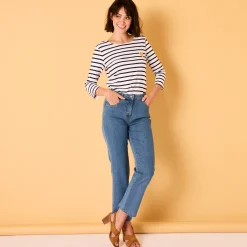 Jeans<Blancheporte Rechte jeans met 5 zakken bleached