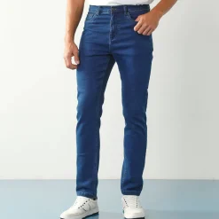 Jeans<Blancheporte Rechte jeans met 5 zakken, ultrastretch denim - L32 stone