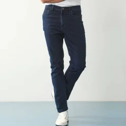 Jeans<Blancheporte Rechte jeans met 5 zakken, ultrastretch denim - L28 dark blue