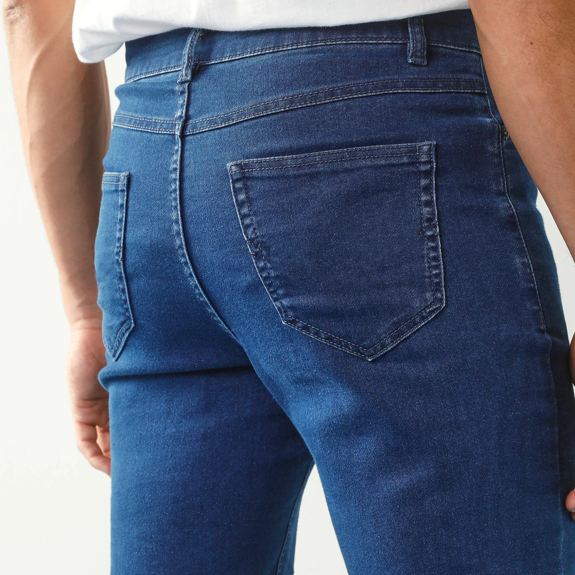 Jeans<Blancheporte Rechte jeans met 5 zakken, ultrastretch denim - L30 stone