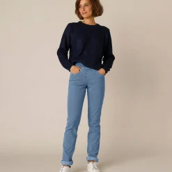 Jeans<Blancheporte Rechte 'ultracomfortabele' jeans met elastische taille DARK BLEACHED