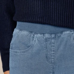 Jeans<Blancheporte Rechte 'ultracomfortabele' jeans met elastische taille DARK BLEACHED