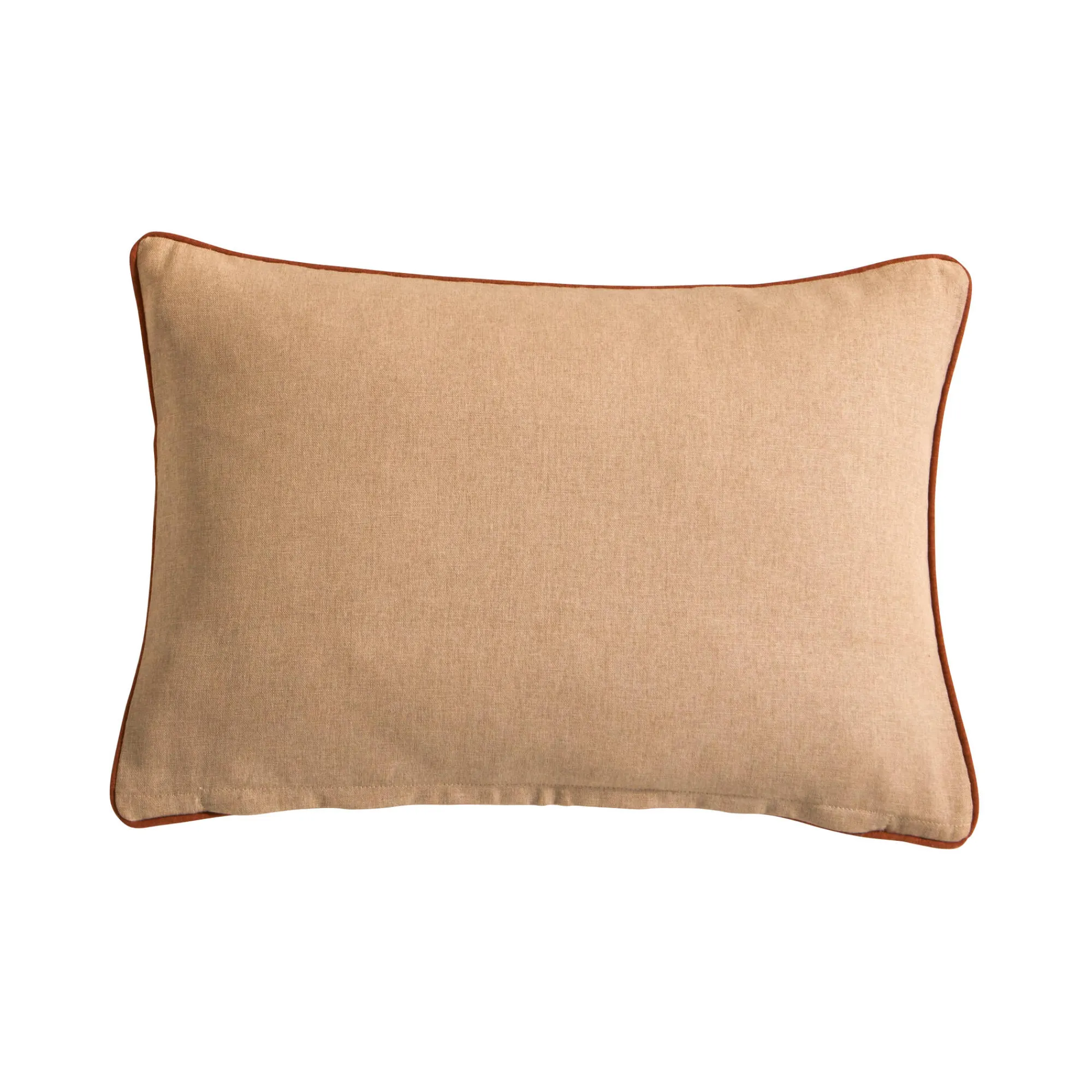 Kussen<Blancheporte Rechthoekig kussen met 'paradijsvogel' print naturel / terracotta